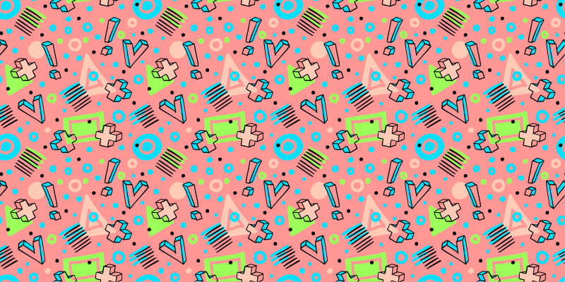 壁画 モアチルドレン 遊び心のある幾何学模様 - TENSTICKERS