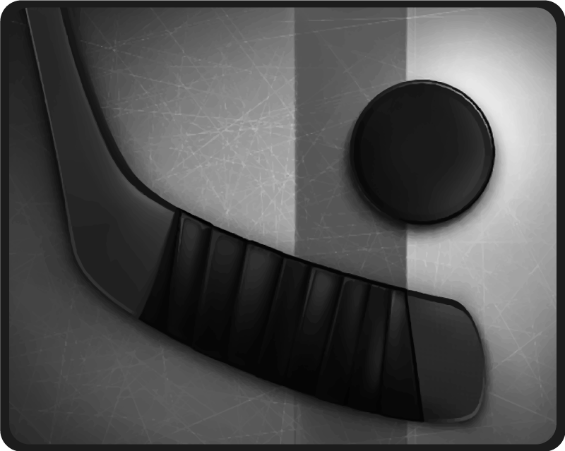 リアルなアイスホッケーゲームマット - TENSTICKERS