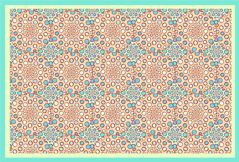 寝室 ビニールマット 優雅な植物柄 - TENSTICKERS