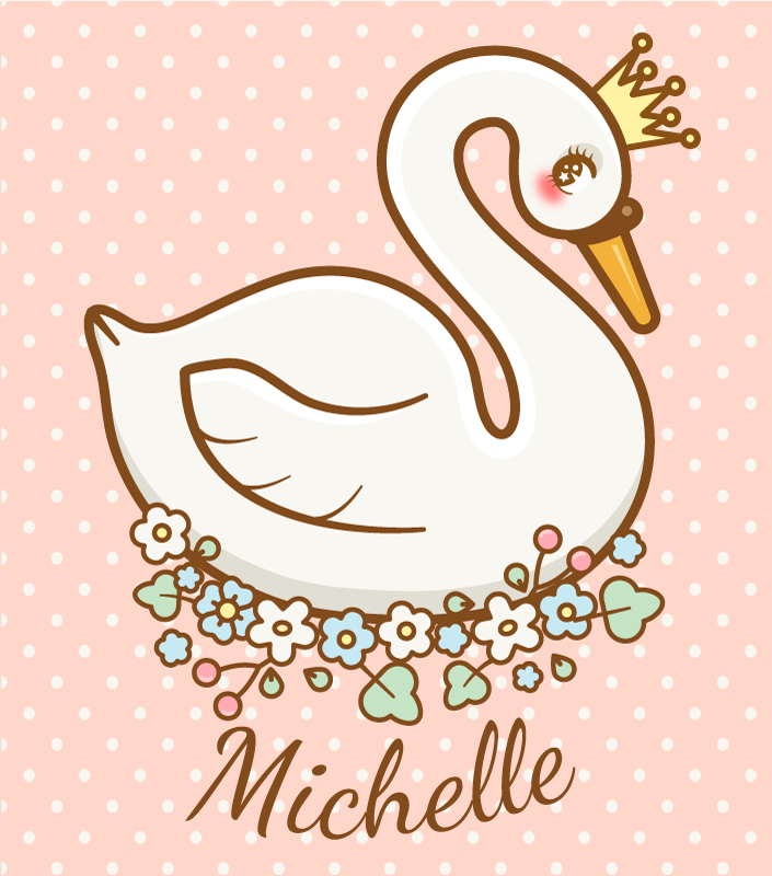 名前 ビニールマット カスタムスワンスケープ - TENSTICKERS