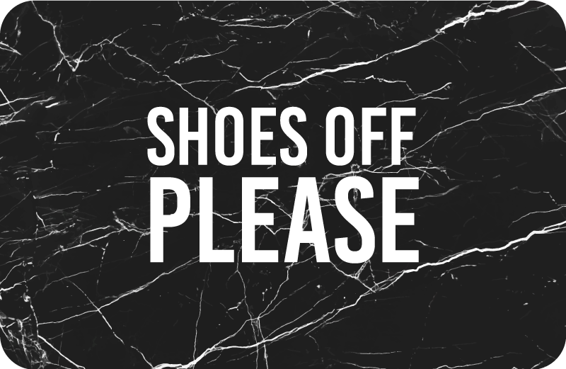 大理石のパターンのカスタムラグから靴 - TENSTICKERS