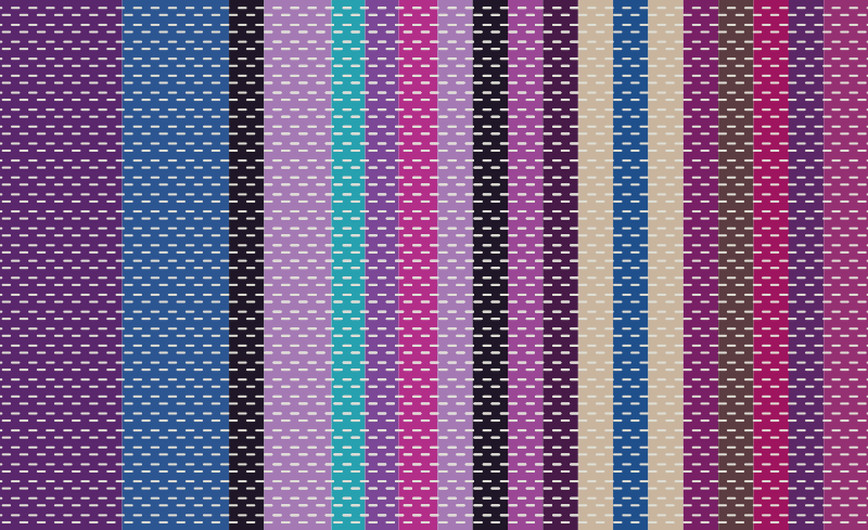 紫の色合いのテクスチャストライプカーペット - TENSTICKERS