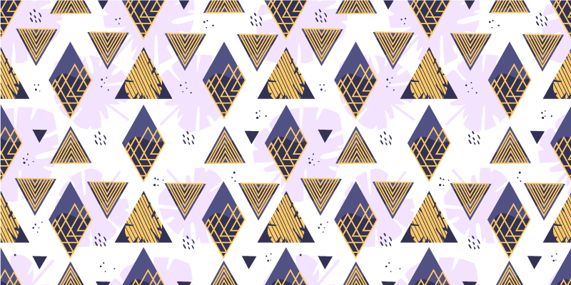 幾何学的なビニールマット三角大理石模様 - TENSTICKERS