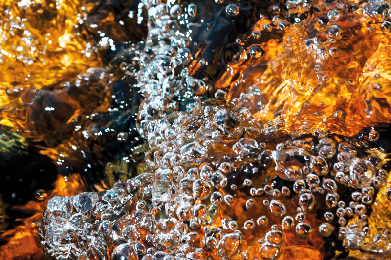 その他のテクスチャーの壁画泡立つ水の流れ - TENSTICKERS