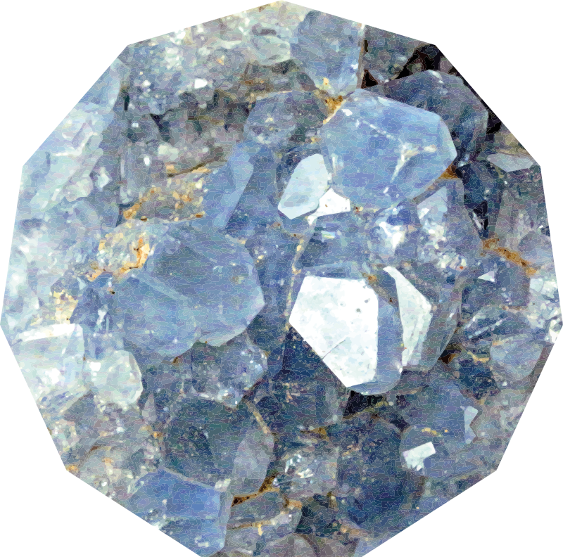 その他のテクスチャーの壁画氷河クリスタルパターン - TENSTICKERS