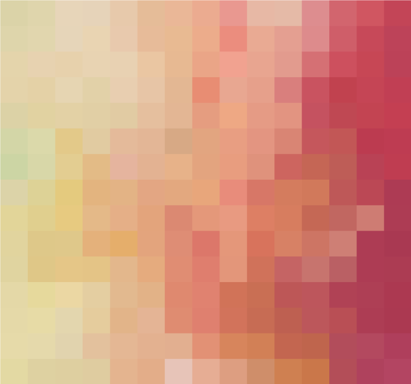 幾何学的な ビニールマット 赤いブロックのグラデーションパターン - TENSTICKERS