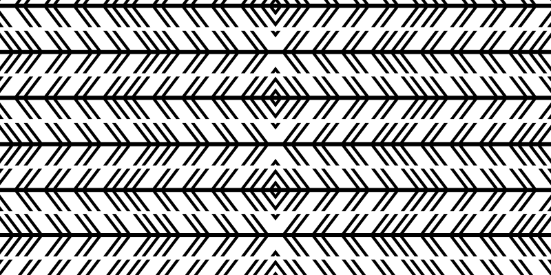 縞模様のビニールマットシェブロンブラックライン - TENSTICKERS