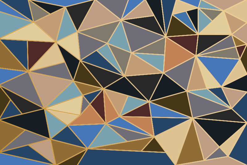 幾何学的な ビニールマット 三角形のモチーフ - TENSTICKERS