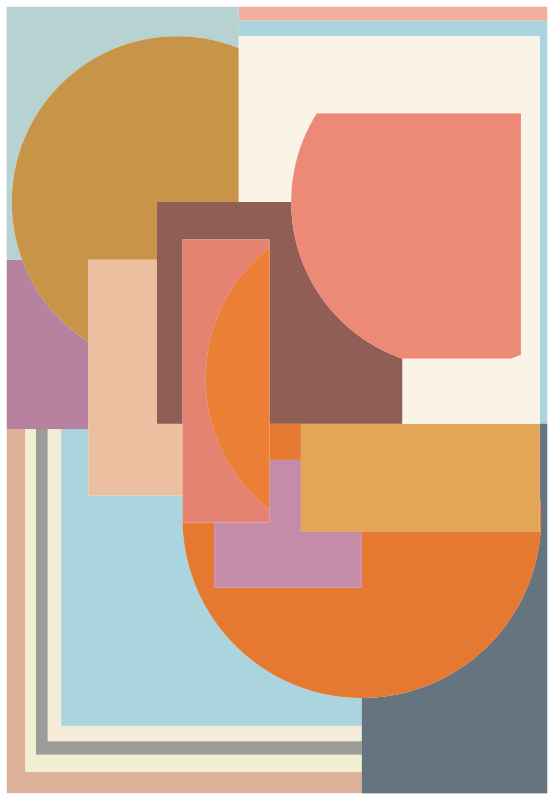 幾何学的なビニールマット 魅力的な形 - TENSTICKERS