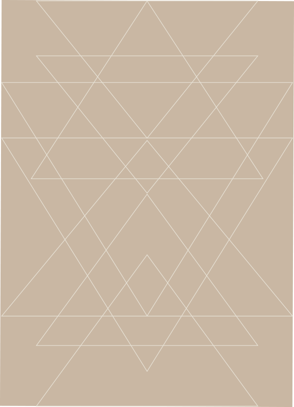 現代のビニールマット幾何学模様マット - TENSTICKERS