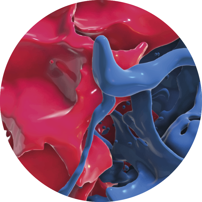 テクスチャー ビニールマット 抽象的なカラーストリーム - TENSTICKERS