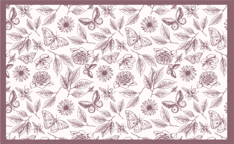 ホイッグローズエリアラグモザイク床タイル - TENSTICKERS