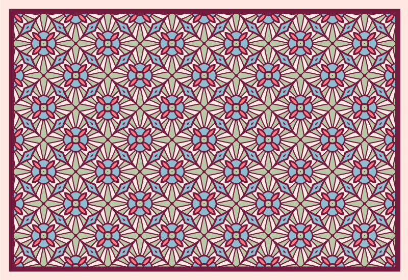 リビングルーム ビニールマット 活気ある構成 - TENSTICKERS