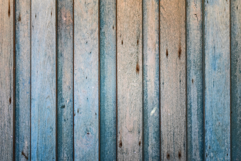 木効果 ビニールマット 古びた板材 - TENSTICKERS