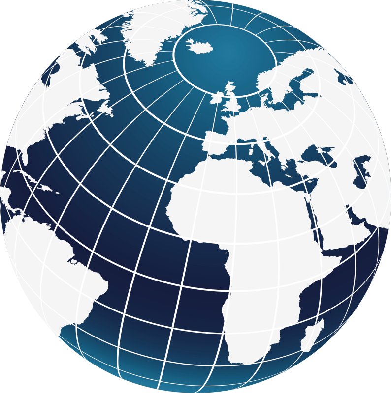 世界地図 ビニールマット 青い地球デザイン - TENSTICKERS