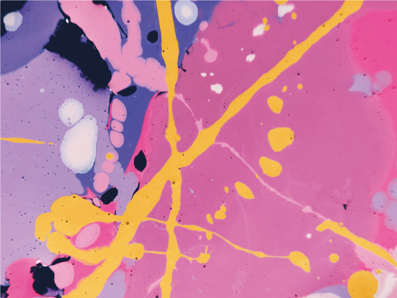 テクスチャー ビニールマット カラフルな抽象的なスプラッシュ - TENSTICKERS