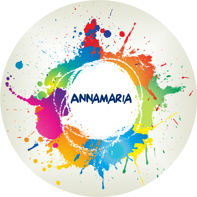 十代の若者たち ビニルマット 名前入りのはねがある - TENSTICKERS