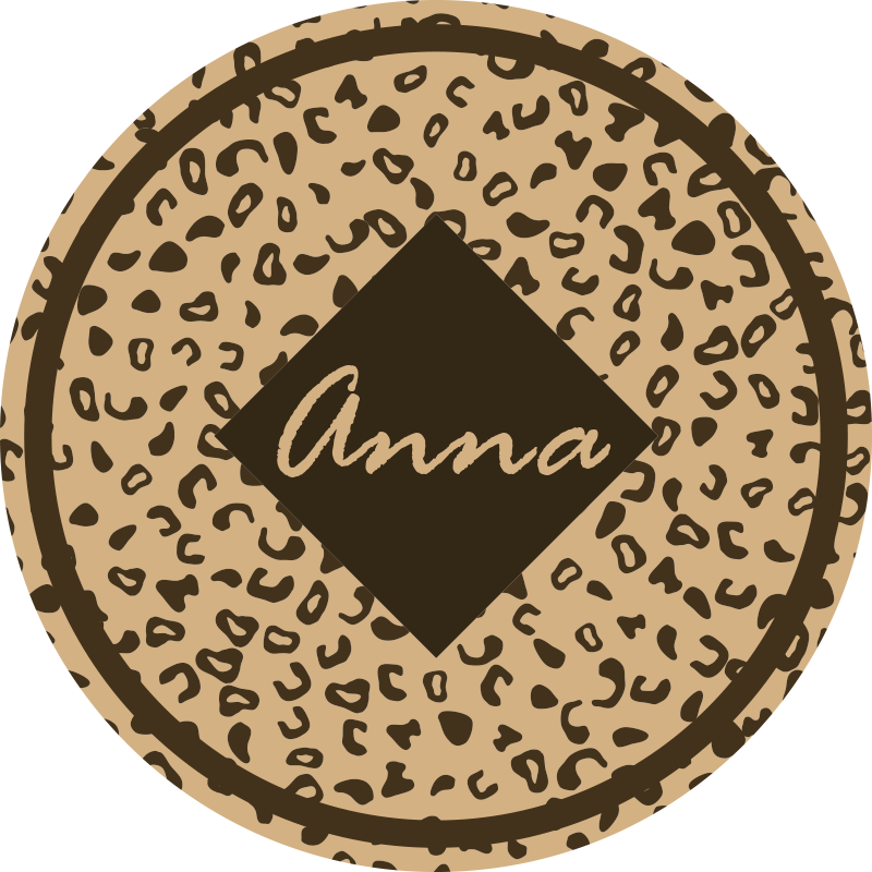 寝室 ビニールマット ヒョウ柄マット - TENSTICKERS