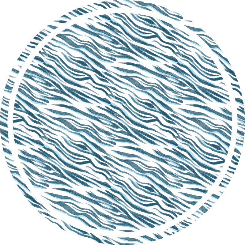 動物柄 ビニール マット スタイリッシュゼブラウェーブ - TENSTICKERS