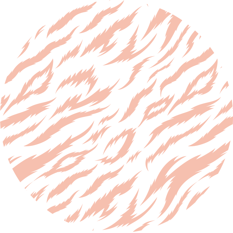 動物柄ビニールマットトラストライプ模様 - TENSTICKERS