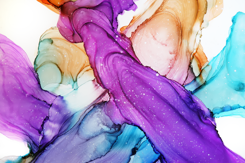 バスルームに1枚ビニールカーペット抽象的流体渦巻き - TENSTICKERS