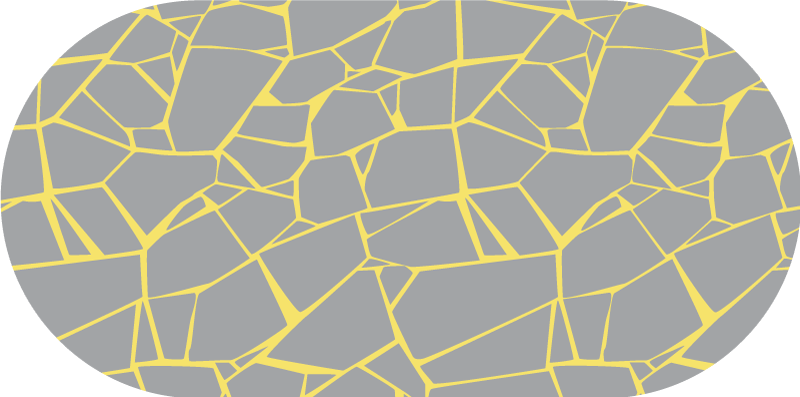 バスルームに1枚ビニールカーペットひび割れたグレーの構造 - TENSTICKERS