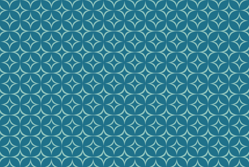 幾何学的なビニールマット円形模様マット - TENSTICKERS