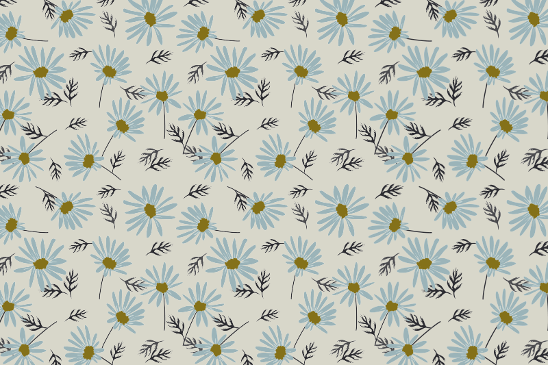 リビングルーム ビニールマット 花の香り - TENSTICKERS