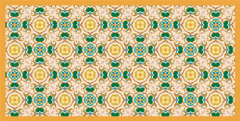 トルコのモザイクタイル効果ビニールラグ - TENSTICKERS