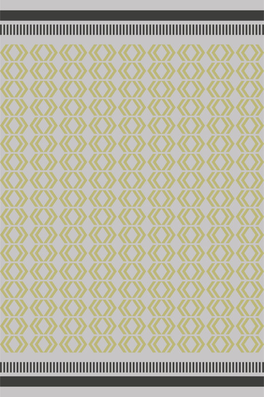 リビングルーム ビニールマット ハニカムフレームワーク - TENSTICKERS