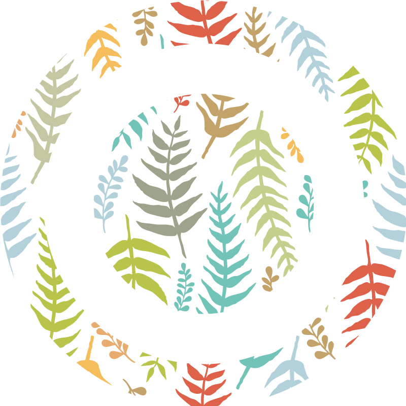 フォトミュラルネイチャー白い葉のデザイン - TENSTICKERS