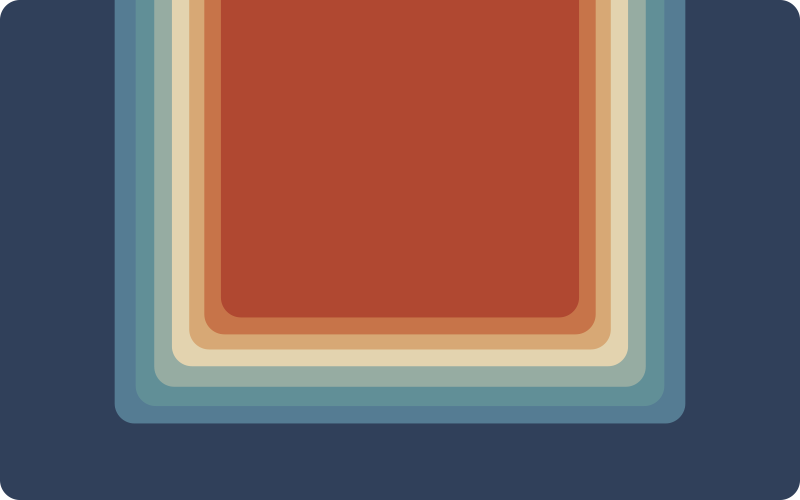 現代のビニールマット 鮮やかな層状ストライプ - TENSTICKERS