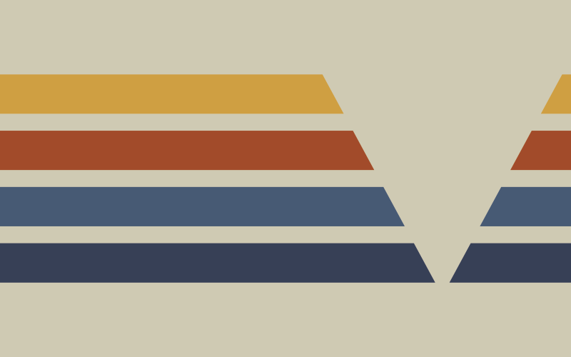 幾何学的なビニールマットシェブロンストライプ模様 - TENSTICKERS