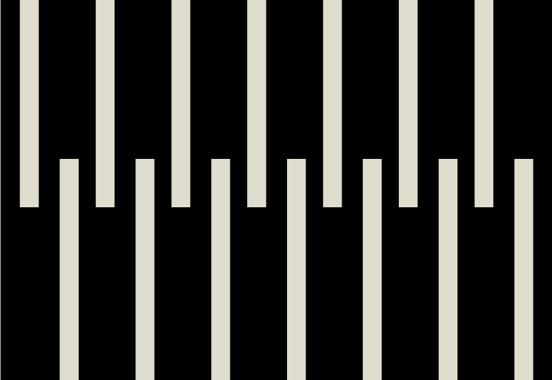 北欧スタイルの黒い線北欧のビニールラグ - TENSTICKERS