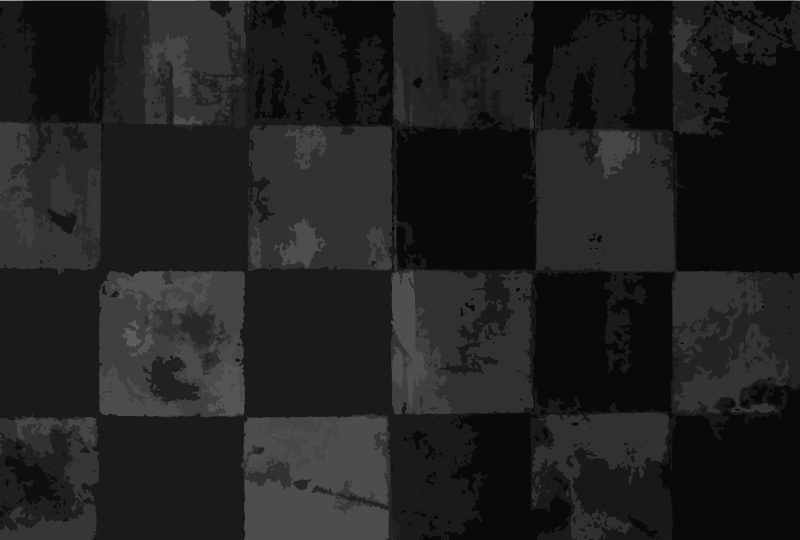 ビニール タイル カーペット チェッカーレイアウト - TENSTICKERS