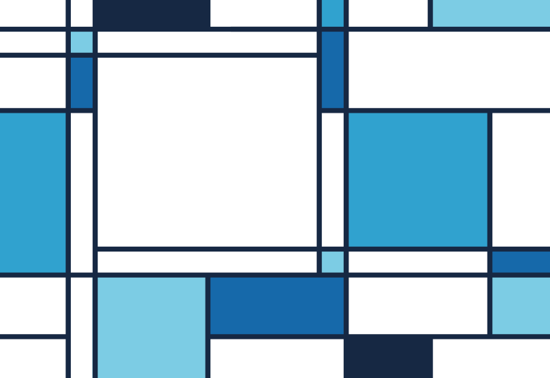 北欧スタイルの青い正方形北欧のビニールラグ - TENSTICKERS