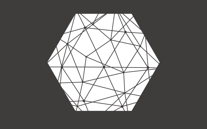 幾何学的なビニールマット 抽象的な六角形パターン - TENSTICKERS