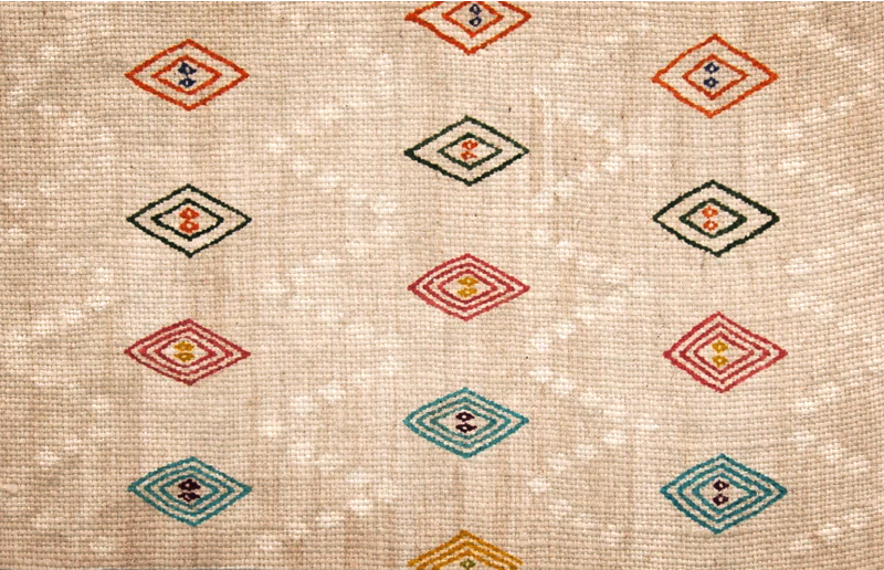 ビニール タイル カーペット 鮮やかなダイヤモンド模様 - TENSTICKERS