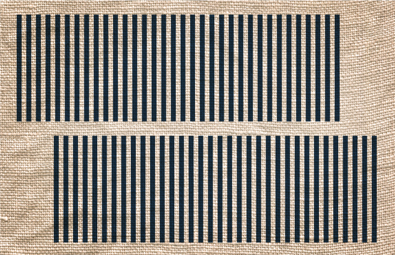 リビングルーム ビニールマット ベージュストライプ柄 - TENSTICKERS