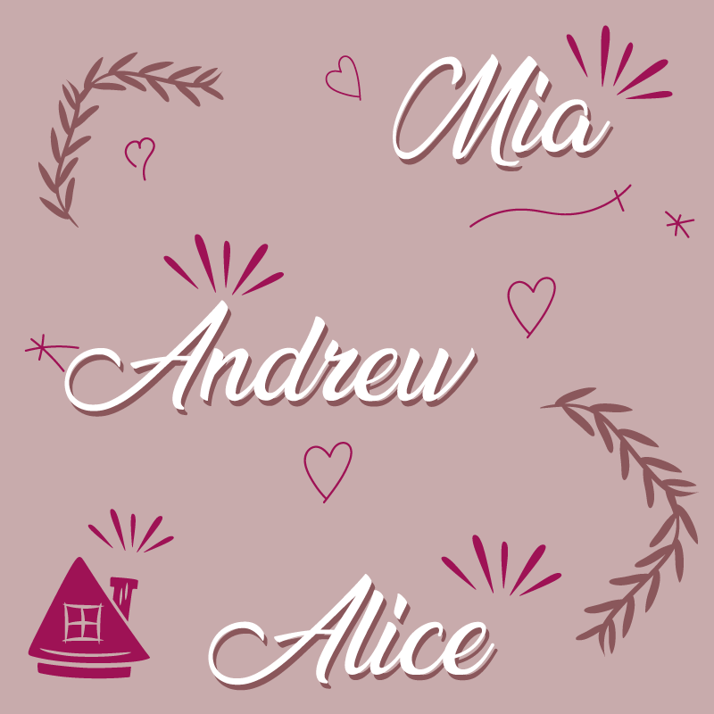 玄関マットビニール家族のカスタムメンバー - TENSTICKERS