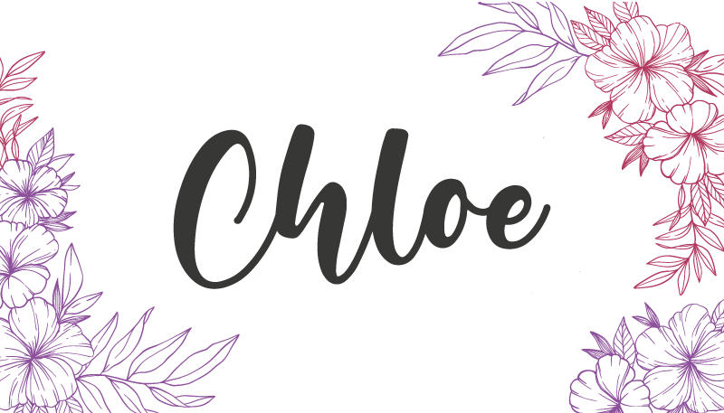 十代の若者たち ビニルマット 花柄カスタム名 - TENSTICKERS