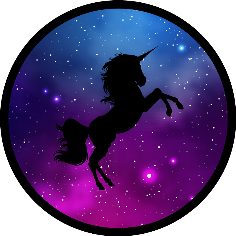 壁画 モアチルドレン 魔法のユニコーンの風景 - TENSTICKERS