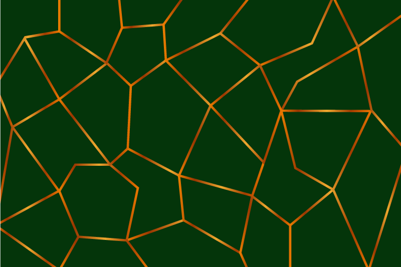 大理石ビニールラグ緑の幾何学模様 - TENSTICKERS