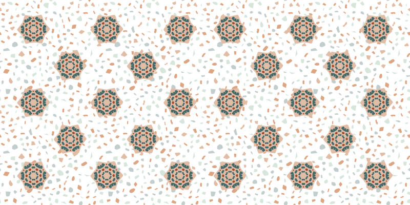 その他のテクスチャーの壁画ホワイトモザイク - TENSTICKERS