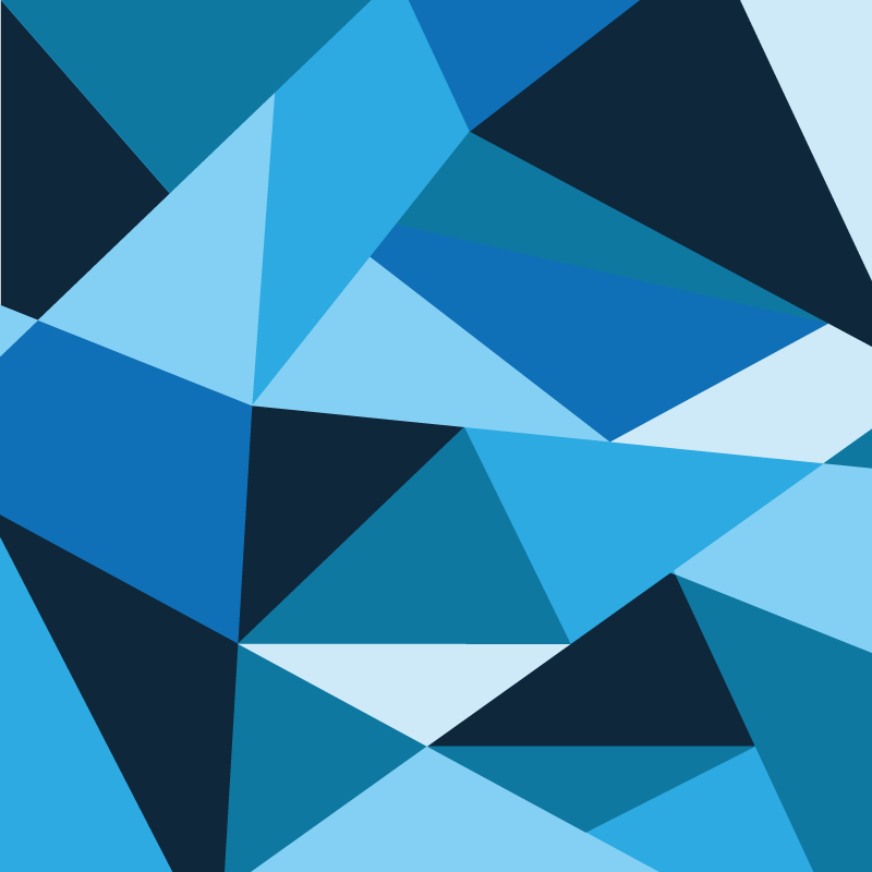 幾何学的なビニールマット三角形の青い模様 - TENSTICKERS