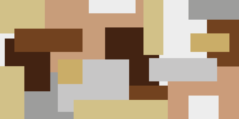 北欧のベージュの正方形北欧のビニールの敷物 - TENSTICKERS