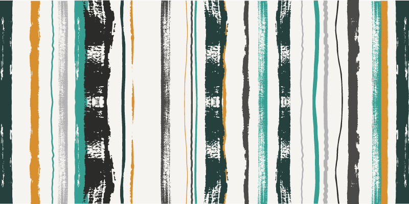 縞模様のビニールマット印象的な線状モチーフ - TENSTICKERS