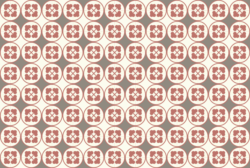 大理石ビニールラグ円形パターンタイル - TENSTICKERS