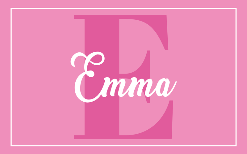 壁画 モアチルドレン イニシャル入りピンクデザイン - TENSTICKERS