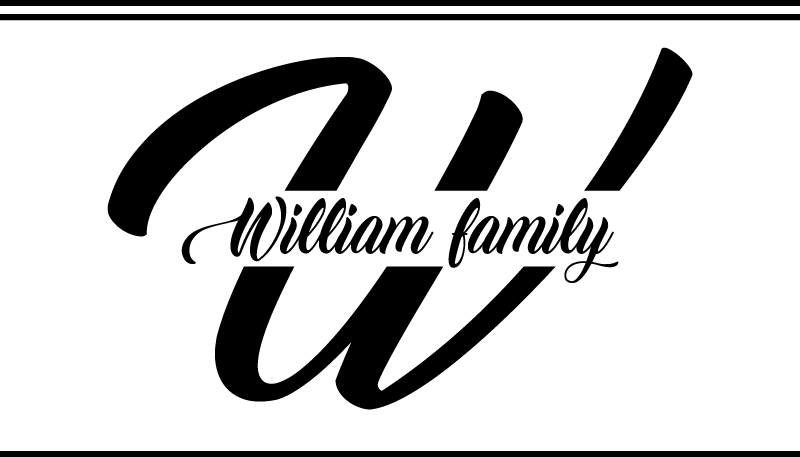 玄関マットビニール家族のイニシャルと名前 - TENSTICKERS